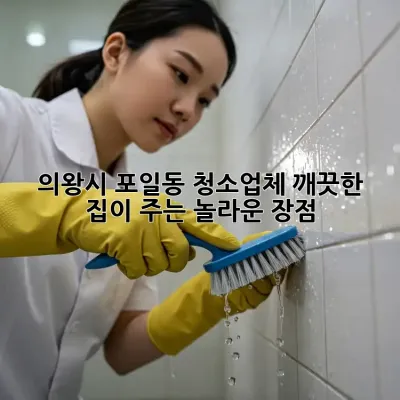 의왕시 포일동 청소업체, 깨끗한 집이 주는 놀라운 장점!