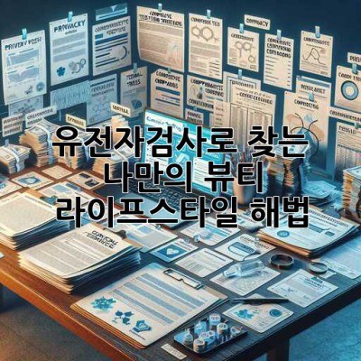 🧬 유전자검사로 찾는 나만의 뷰티 & 라이프스타일 해법 💡