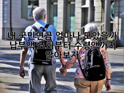 내 국민연금, 얼마나 모았을까? 납부액 조회부터 수령액까지 알아보자!