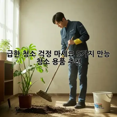 급한 청소, 걱정 마세요! 5가지 만능 청소 용품 추천 ✨