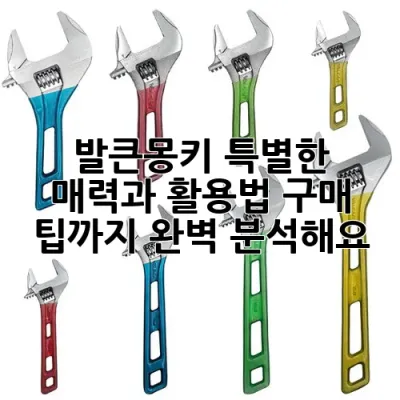 발큰몽키: 특별한 매력과 활용법, 구매 팁까지 완벽 분석해요!