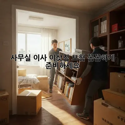 사무실 이사? 이삿짐 보험 꼼꼼하게 준비하세요!