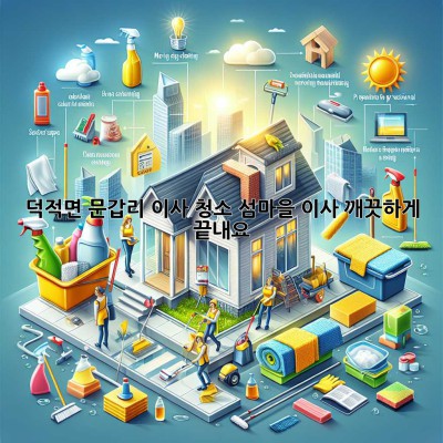 덕적면 문갑리 이사 청소: 섬마을 이사, 깨끗하게 끝내요!